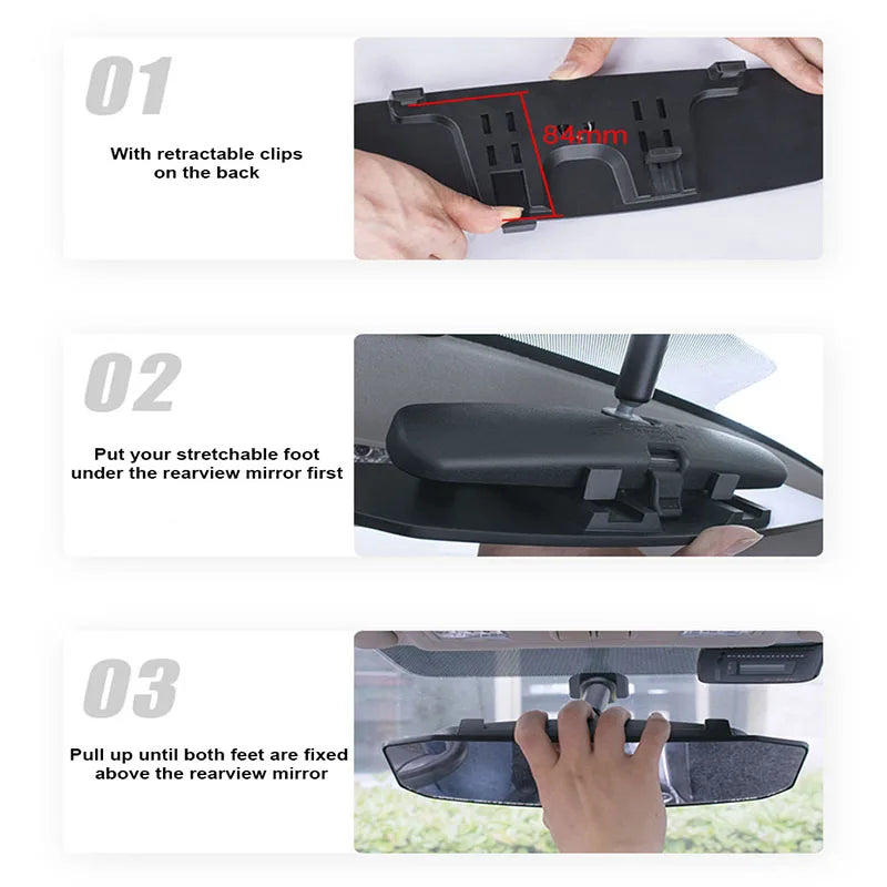 Universal Wide-Angle Blind Spot Rearview Mirror – Drive Safer and See More