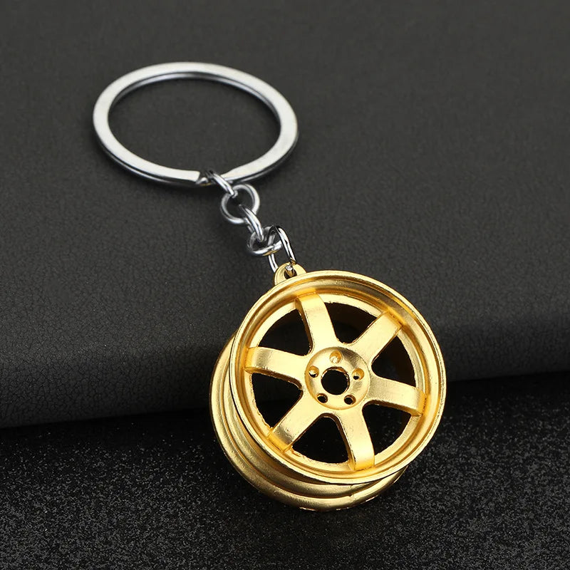 Ultimate Car Lover Keychain – Gearbox, Turbo & Brake Disc Design