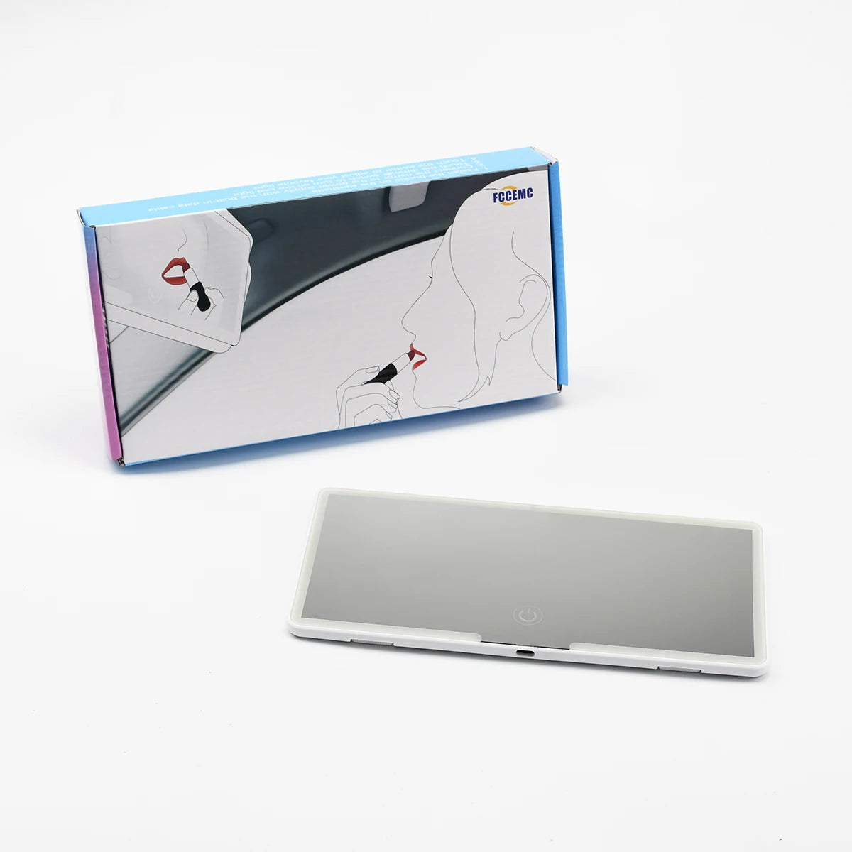 Car Interior LED Makeup Mirror – HD Sun Visor Vanity Mirror with Rechargeable Fill Light