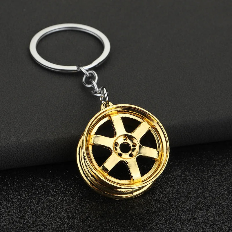 Ultimate Car Lover Keychain – Gearbox, Turbo & Brake Disc Design