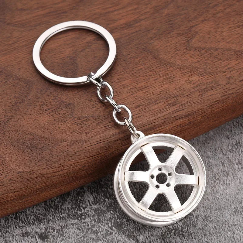 Ultimate Car Lover Keychain – Gearbox, Turbo & Brake Disc Design
