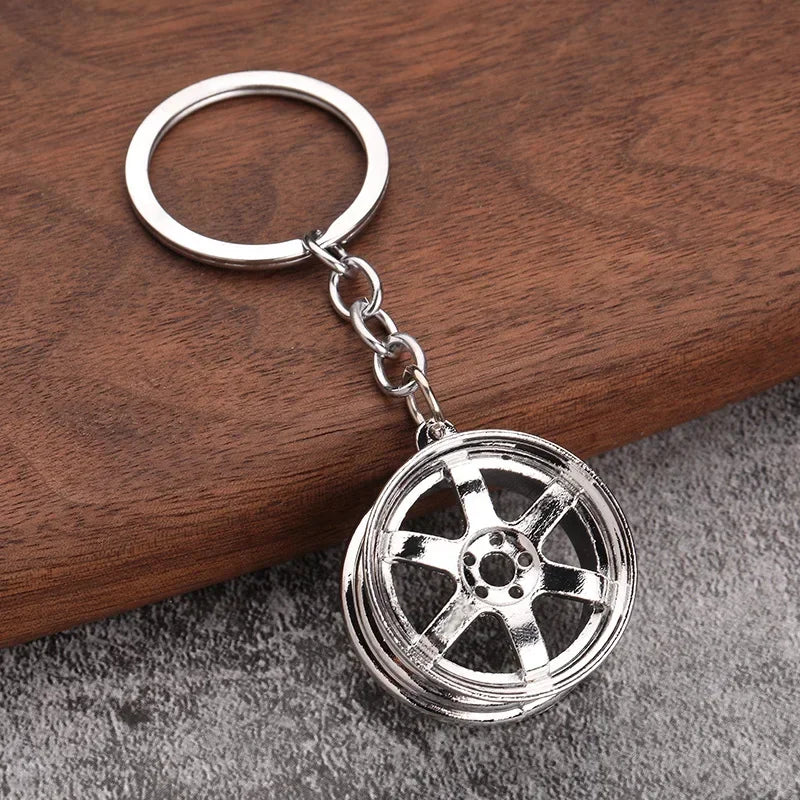 Ultimate Car Lover Keychain – Gearbox, Turbo & Brake Disc Design