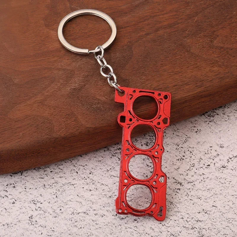 Ultimate Car Lover Keychain – Gearbox, Turbo & Brake Disc Design