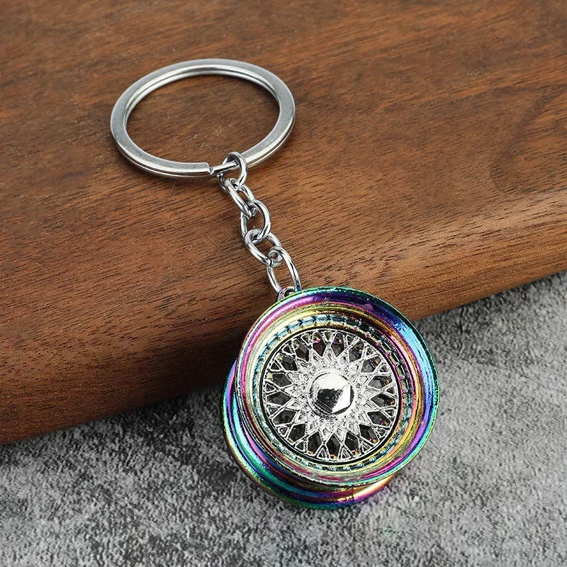 Ultimate Car Lover Keychain – Gearbox, Turbo & Brake Disc Design
