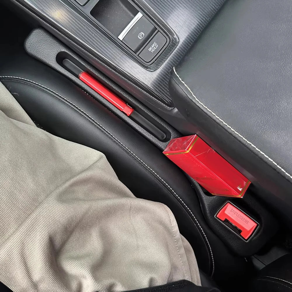 Car Seat Gap Filler 2-Piece Set with Phone & Key Holder