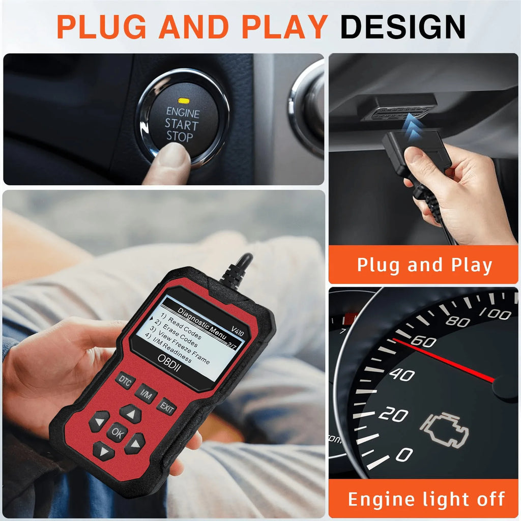 OBD2 Scanner Diagnostic Tool – Engine Fault Code Reader