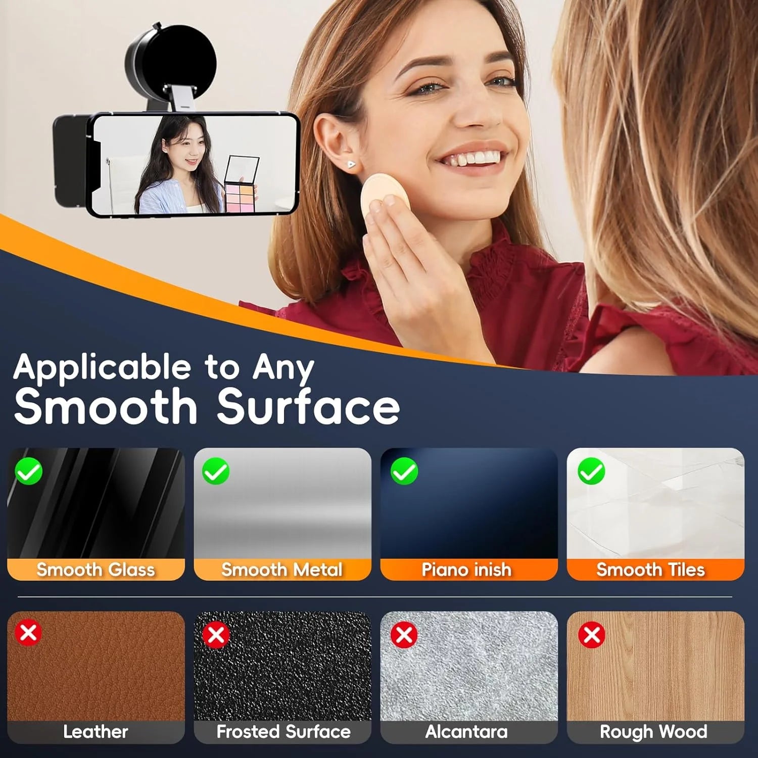 360° Rotating Suction Cup Phone Mount – Secure Dashboard & Windshield Holder