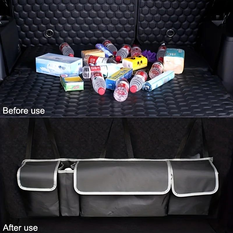 Versatile Oxford Cloth Car Trunk Storage Bag – Rear Seat Hanging Organizer for Vehicle Interior