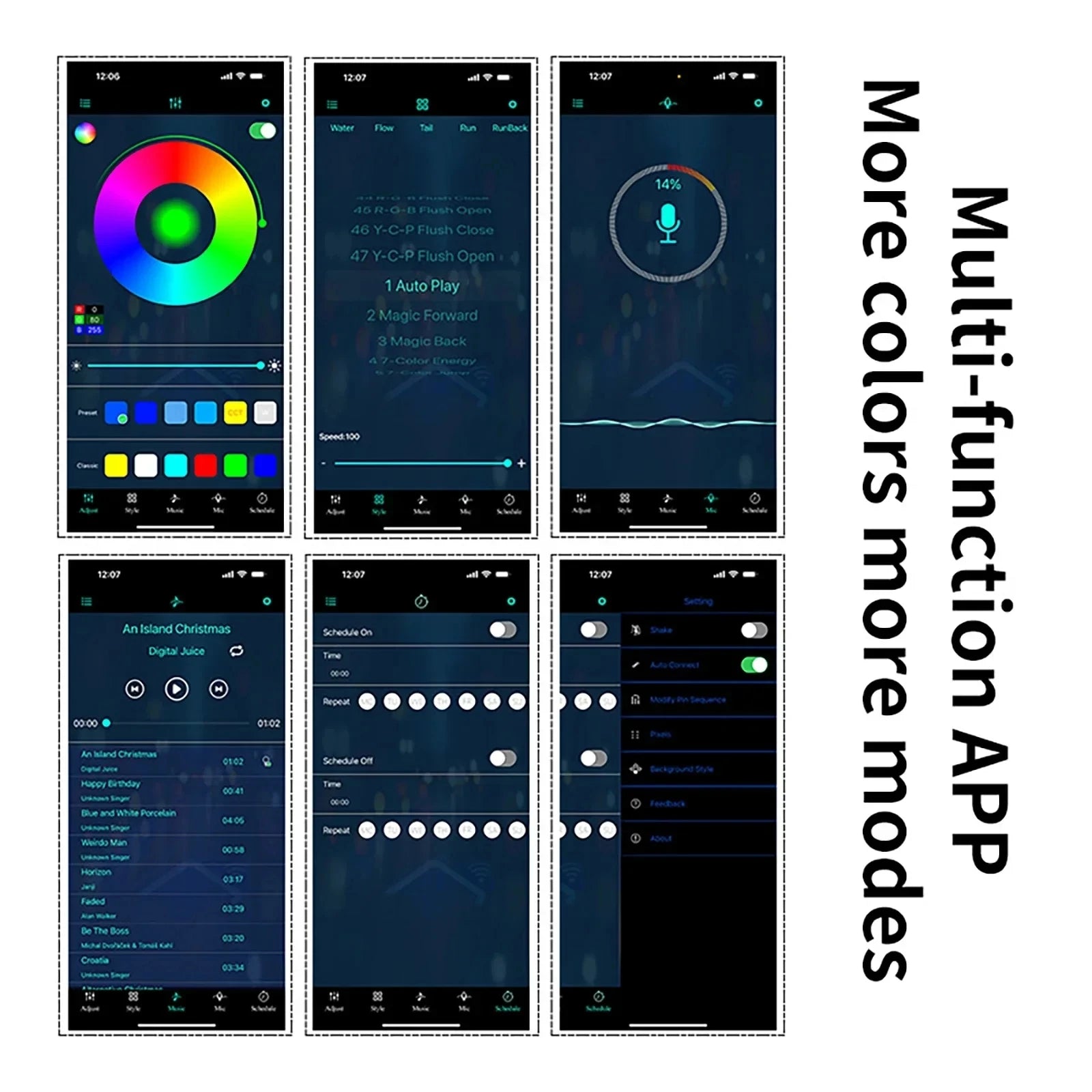 RGB Car Interior LED Light Strip – 2/3/4/5M Ambient USB Fiber Optic Lamp with App Control