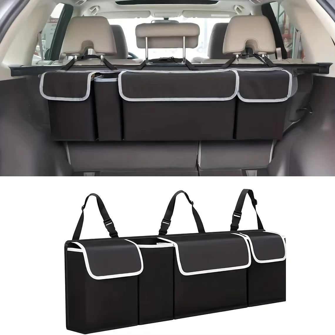 Versatile Oxford Cloth Car Trunk Storage Bag – Rear Seat Hanging Organizer for Vehicle Interior