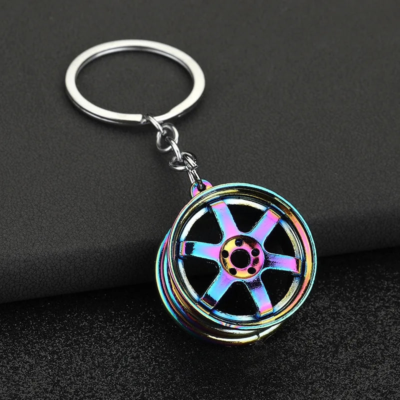 Ultimate Car Lover Keychain – Gearbox, Turbo & Brake Disc Design